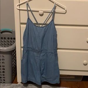 Denim romper